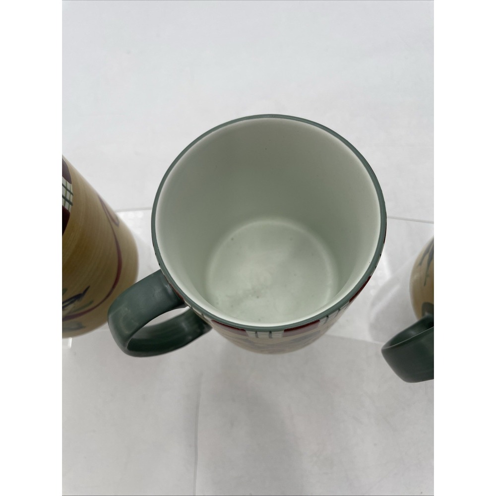 Lenox Winter Greetings Everyday Chickadee Goldfinch Mug Set Lot Of 3 - Picture 4 of 6